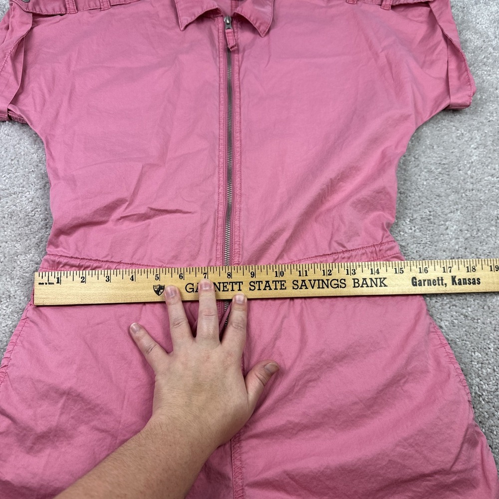 Pistola Meg‎ Romper Size XS Flamingo Pink Zip Front Shorts Short Sleeve Women's - Picture 5 of 8